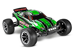 37054-61 Rustler®: 1/10 Scale Stadium Truck with TQ™ 2.4 GHz radio system and LED lights