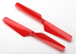 6628 Rotor blade set, red (2)/ 1.6x5mm BCS (2) 