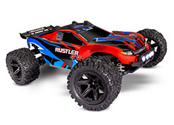 67064-61 Rustler® 4X4: 1/10-scale 4WD Stadium Truck with TQ™ 2.4GHz radio system and LED lights