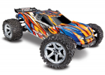 ORNG, BLUE Rustler® 4X4 VXL:  1/10 Scale Stadium Truck with TQi™ Traxxas Link™ Enabled 2.4GHz Radio System & Traxxas Stability Management (TSM)®