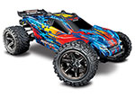 RED, YELLOW Rustler® 4X4 VXL:  1/10 Scale Stadium Truck with TQi™ Traxxas Link™ Enabled 2.4GHz Radio System & Traxxas Stability Management (TSM)®