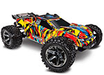 SOLAR FLARE Rustler® 4X4 VXL:  1/10 Scale Stadium Truck with TQi™ Traxxas Link™ Enabled 2.4GHz Radio System & Traxxas Stability Management (TSM)®