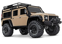 82056-4 TRX-4® Scale and Trail® Crawler with Land Rover® Defender® Body:  4WD Electric Trail Truck with TQi™ Traxxas Link™ Enabled 2.4GHz Radio System