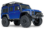 BLUE TRX-4® Scale and Trail® Crawler with Land Rover® Defender® Body:  4WD Electric Trail Truck with TQi™ Traxxas Link™ Enabled 2.4GHz Radio System