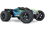 GREEN E-Revo® VXL Brushless:  1/10 Scale 4WD Brushless Electric Monster Truck with TQi™ 2.4GHz Traxxas Link™ Enabled Radio System and Traxxas Stability Management (TSM)®