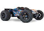 ORANGE E-Revo® VXL Brushless:  1/10 Scale 4WD Brushless Electric Monster Truck with TQi™ 2.4GHz Traxxas Link™ Enabled Radio System and Traxxas Stability Management (TSM)®