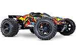 SOLAR FLARE E-Revo® VXL Brushless:  1/10 Scale 4WD Brushless Electric Monster Truck with TQi™ 2.4GHz Traxxas Link™ Enabled Radio System and Traxxas Stability Management (TSM)®