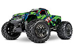 Green & Blue Hoss® 4X4 VXL: 1/10 Scale Monster Truck with TQi™ Traxxas Link™ Enabled 2.4GHz Radio System & Traxxas Stability Management (TSM)®