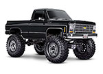 BLACK TRX-4® Scale and Trail® Crawler with 1979 Chevrolet® K10 Truck Body:  4WD Electric Truck with TQi™ Traxxas Link™ Enabled 2.4GHz Radio System