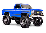 BLUE TRX-4® Scale and Trail® Crawler with 1979 Chevrolet® K10 Truck Body:  4WD Electric Truck with TQi™ Traxxas Link™ Enabled 2.4GHz Radio System