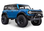 V BLUE TRX-4® Scale and Trail® Crawler with Ford® Bronco Body:  4WD Electric Truck with TQi™ Traxxas Link™ Enabled 2.4GHz Radio System