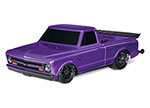 Ultra Violet Drag Slash with 1967 Chevrolet® C10 Truck Body:  1/10 Scale 2WD Drag Racing Truck with TQi™ Traxxas Link™ Enabled 2.4GHz Radio System & Traxxas Stability Management (TSM)®