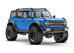 BLUE TRX-4M™ Scale and Trail® Crawler with Ford® Bronco® Body: 1/18-Scale 4WD Electric Truck with TQ 2.4GHz Radio System
